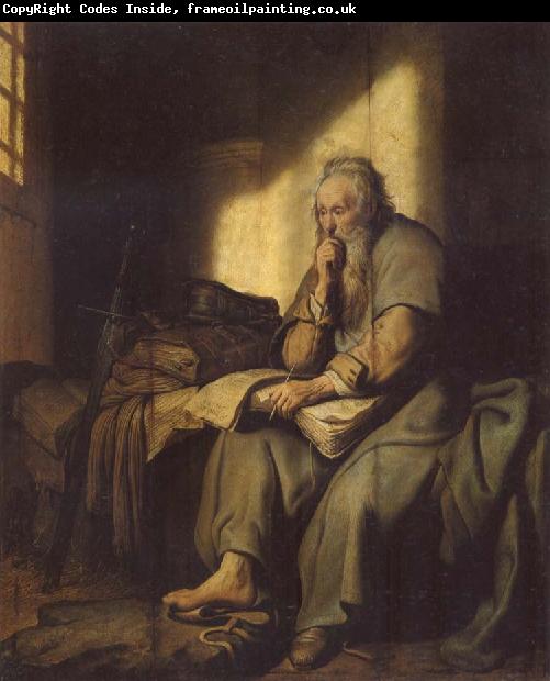 REMBRANDT Harmenszoon van Rijn The Apostle Paul in Prison